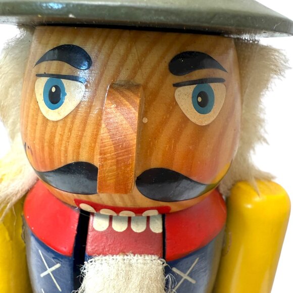 Large Holiday Nutcracker Holding Grapes and Bottle Target Limited Edition 2009 - Picture 3 of 15